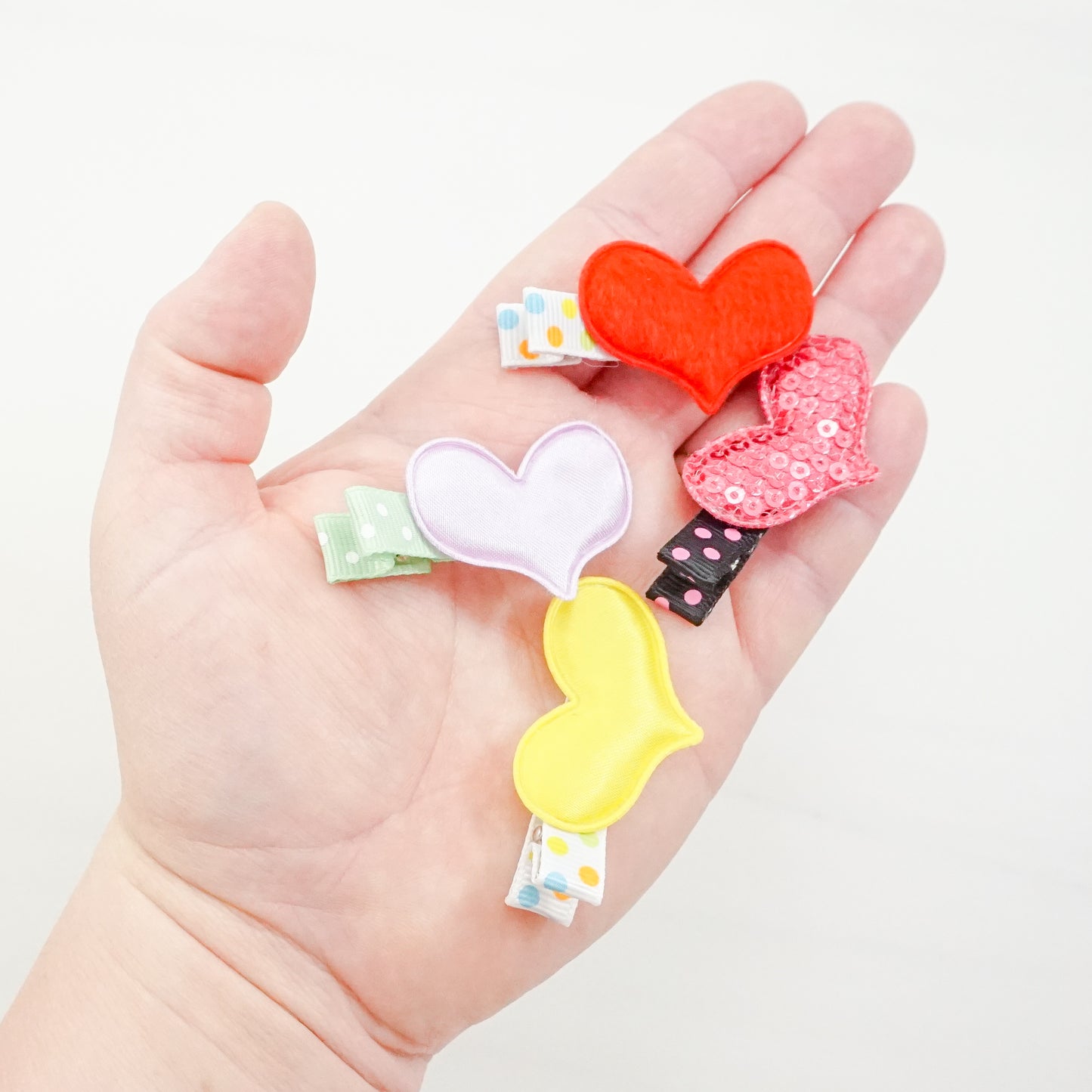 Heart Alligator Clips - Pack of 4, picked at random