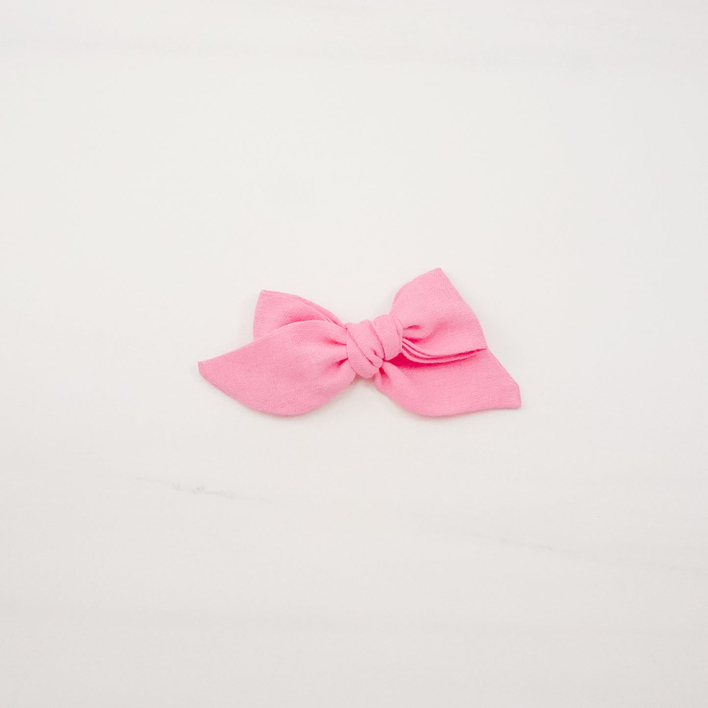 Handtied Fabric Bow - Bubble Gum