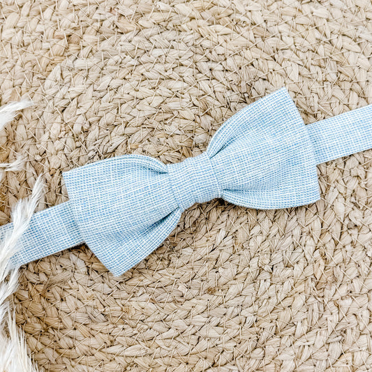 Adjustable Bowtie - Homespun Chambray