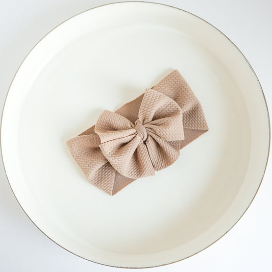 Messy Headwrap - Cafe Au Lait