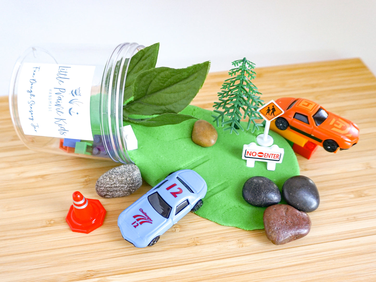 Fun Dough Sensory Jar - Car Theme