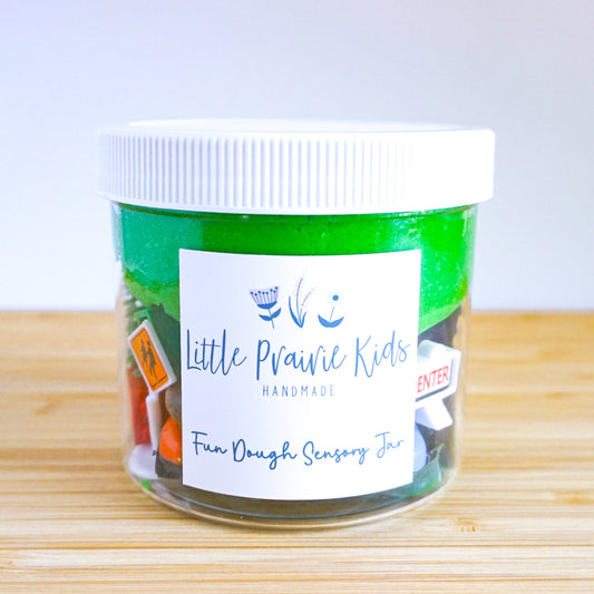 Fun Dough Sensory Jar - Car Theme