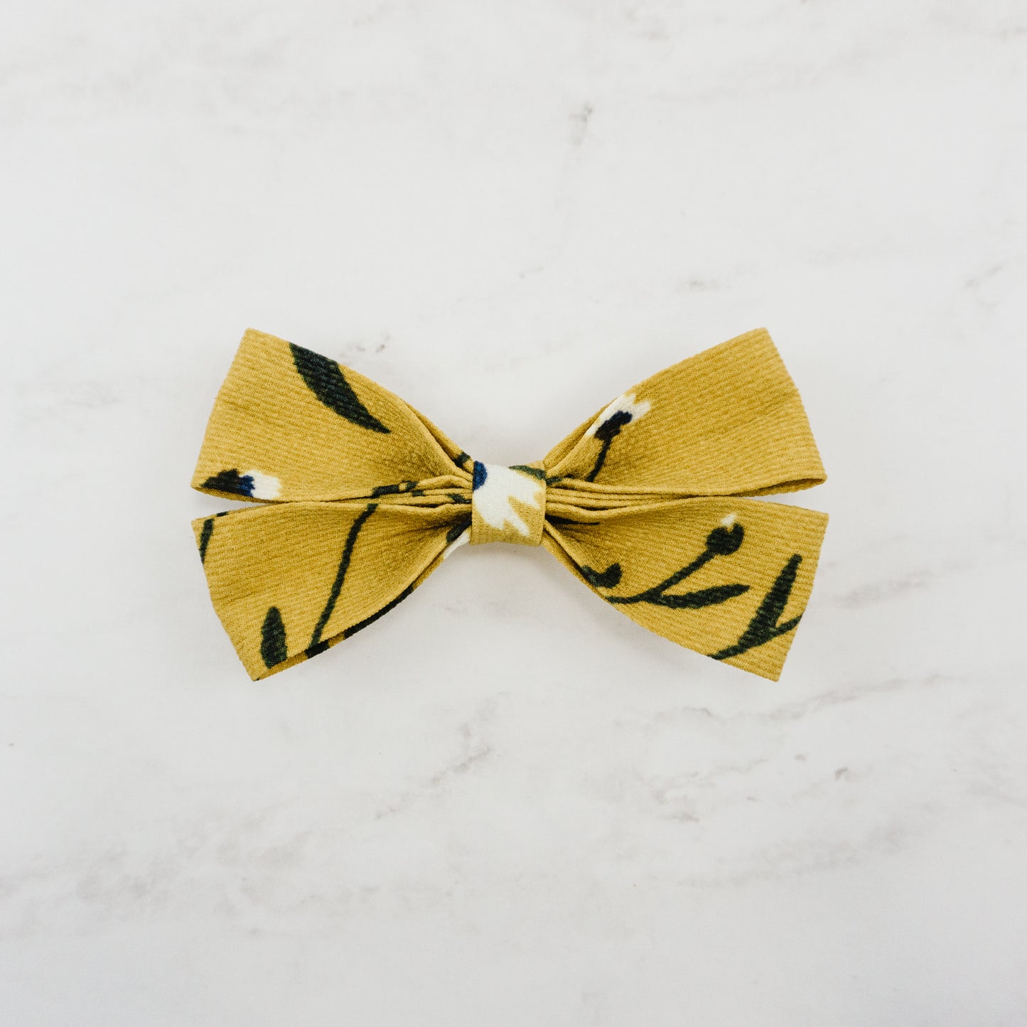 Daisy Bow - Navy Floral, Mustard Floral, Ivory Floral, Peach Floral