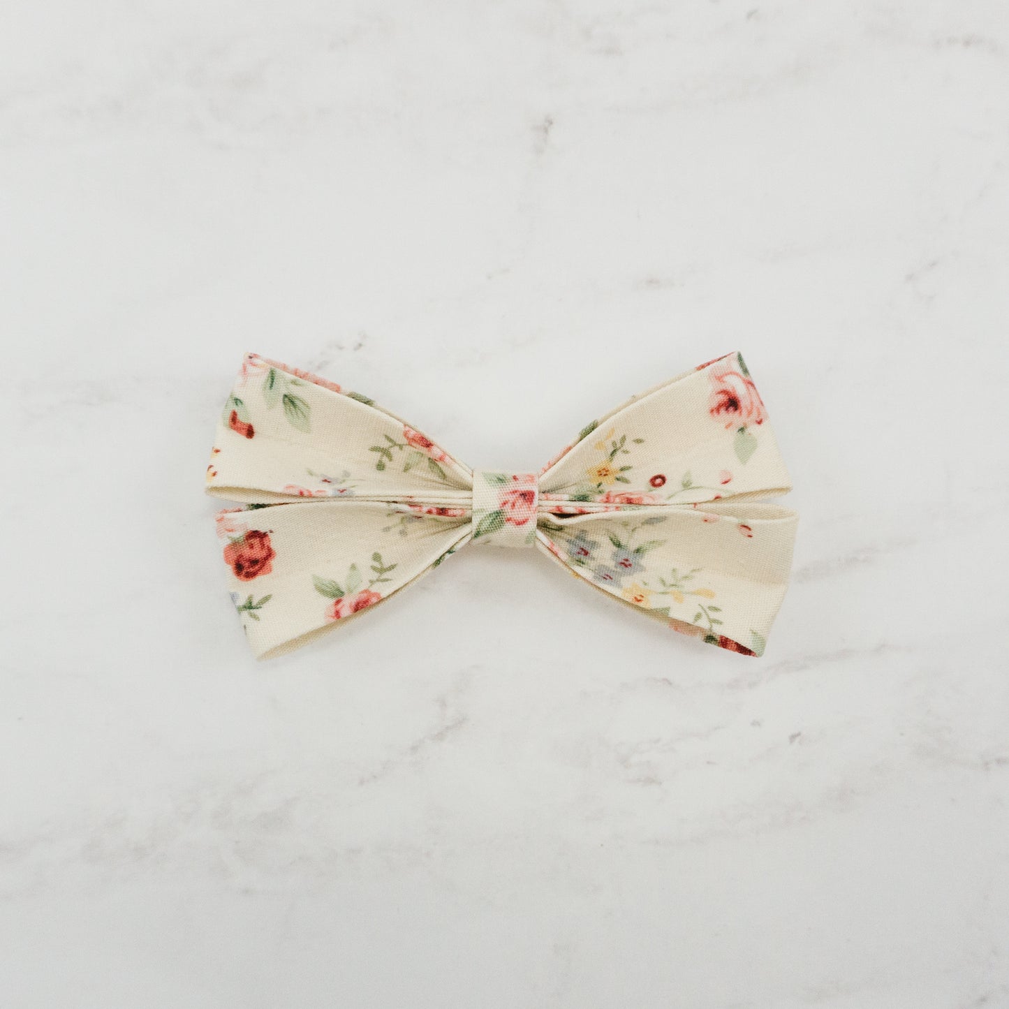 Daisy Bow - Navy Floral, Mustard Floral, Ivory Floral, Peach Floral