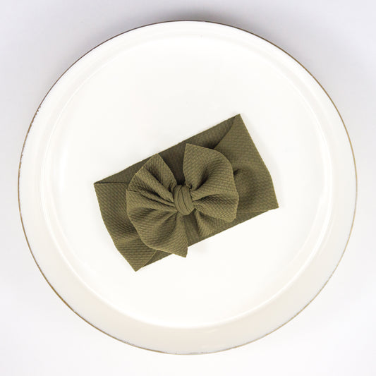 Messy Headwrap - Dark Olive Green