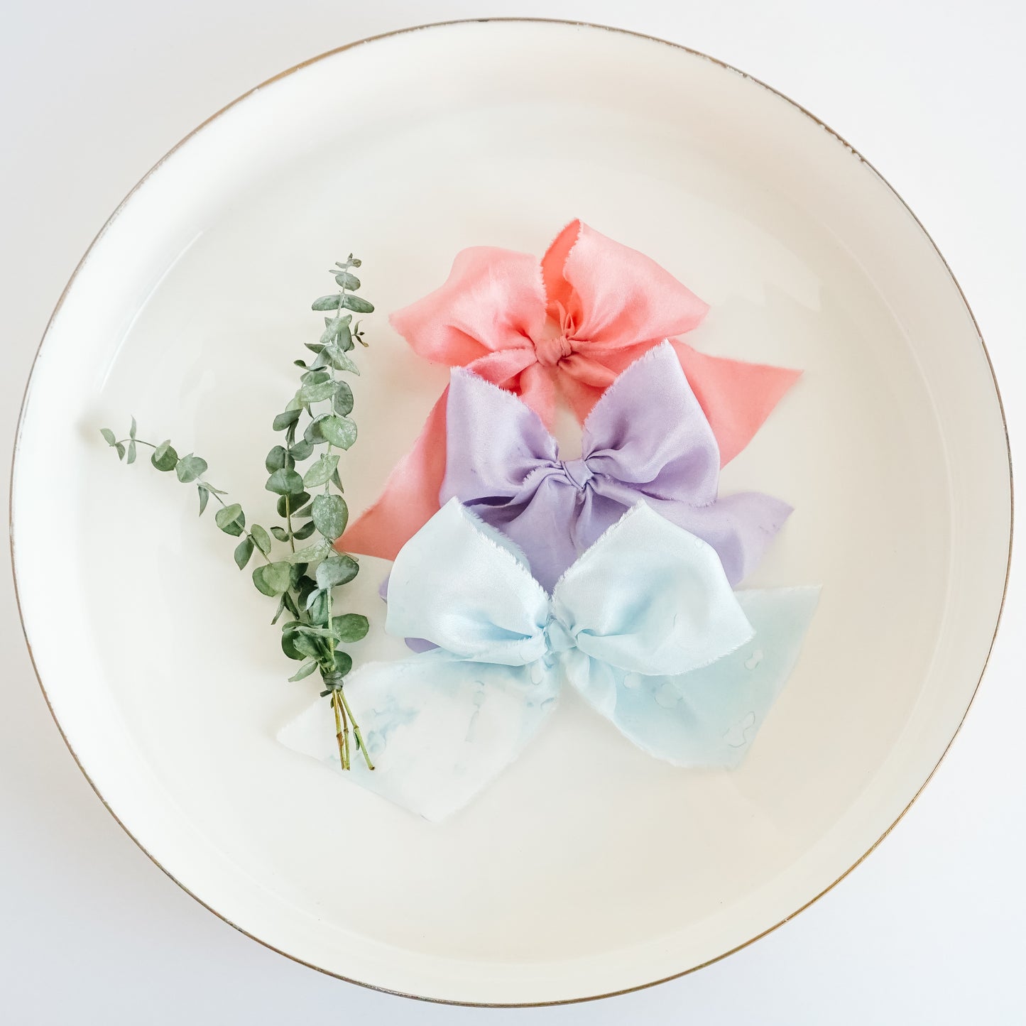 Handtied Silk Bows - Rose