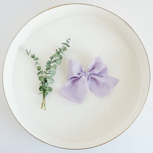 Handtied Silk Bows - Deep Lilac