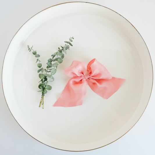 Handtied Silk Bows - Rose