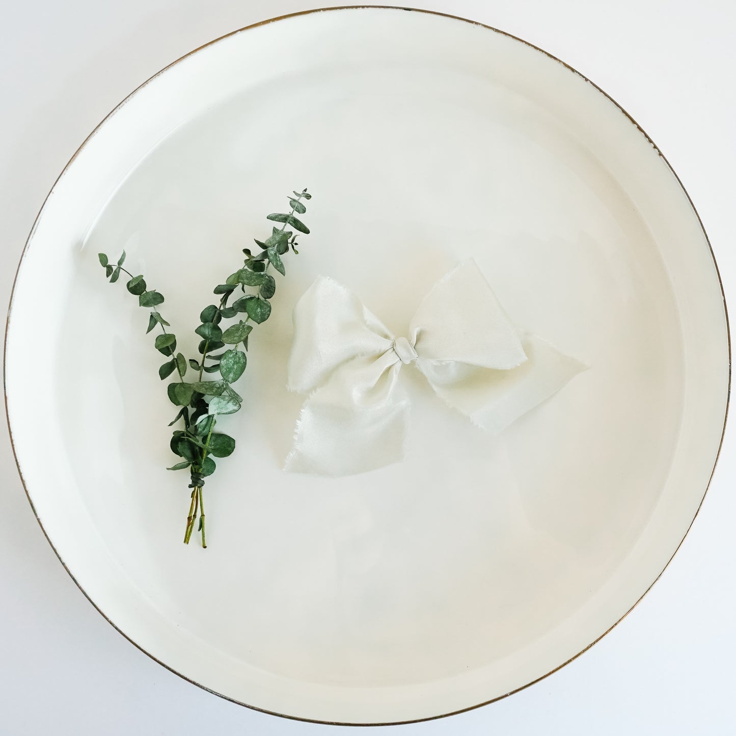Handtied Silk Bows - Light Sage Green
