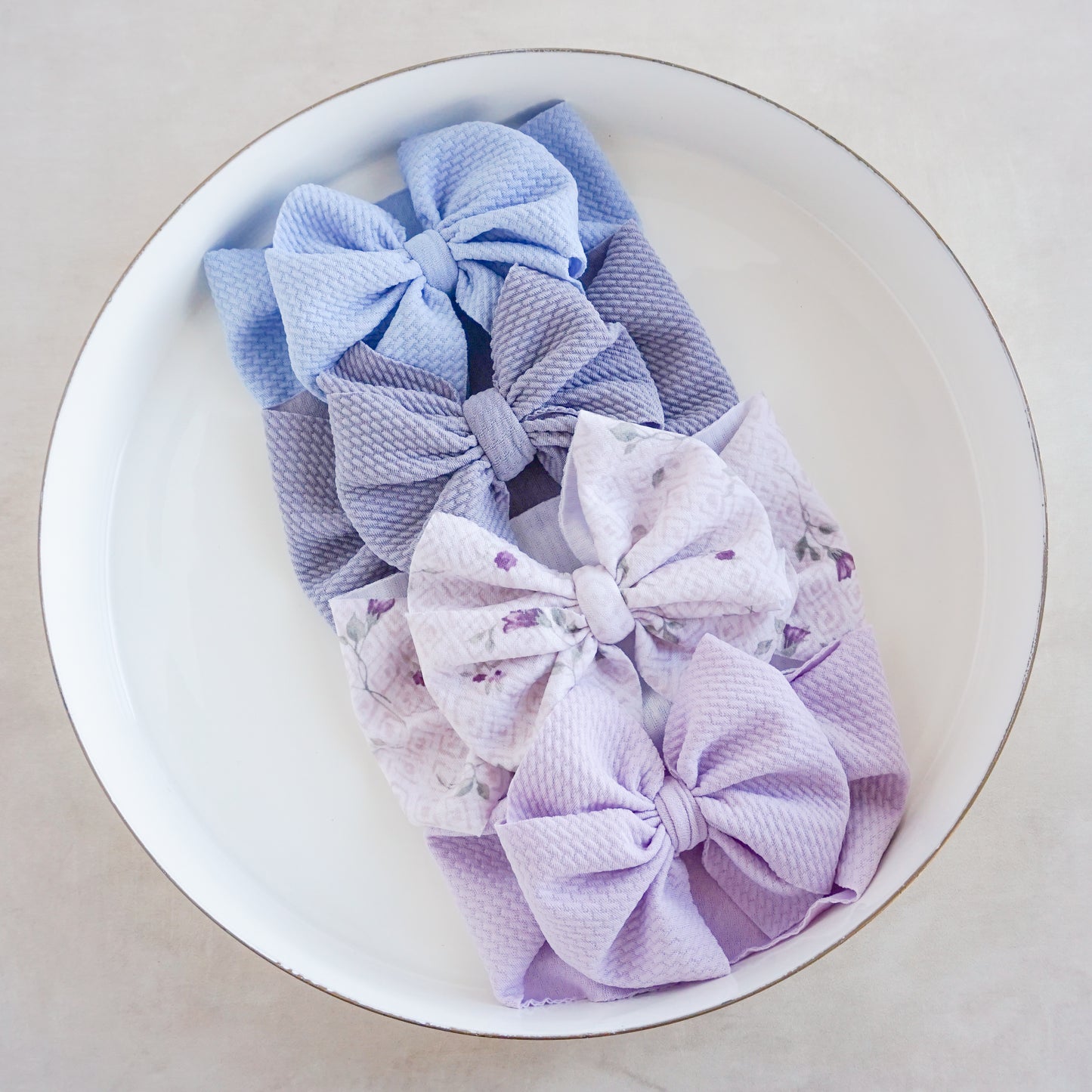 Messy Headwrap - Purple Floral