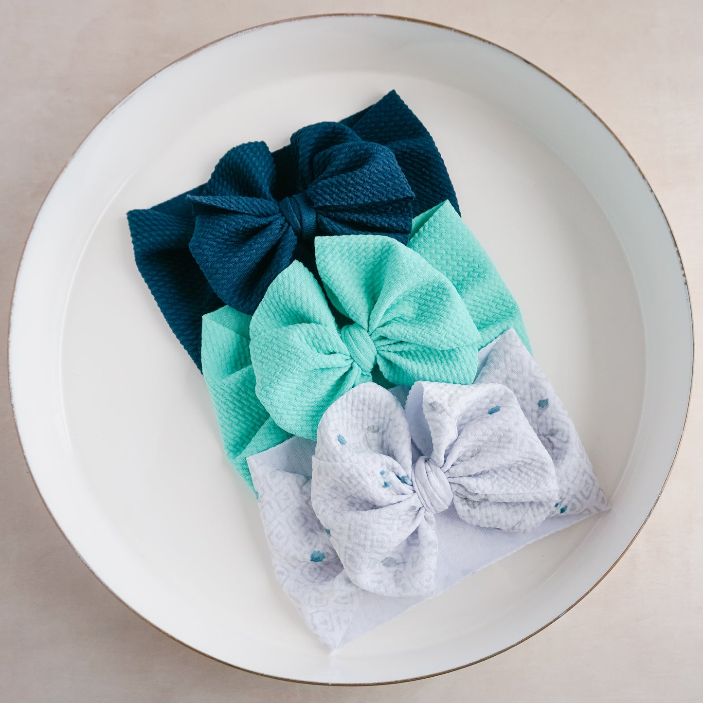 Messy Headwrap - Teal Floral