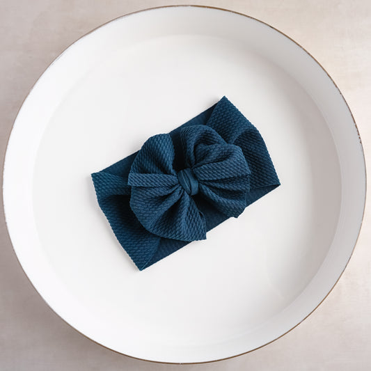 Messy Headwrap - Teal Blue