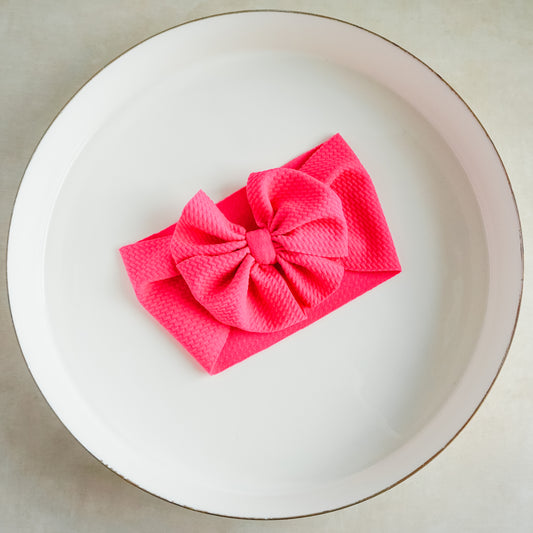 Messy Headwrap - Fuschia