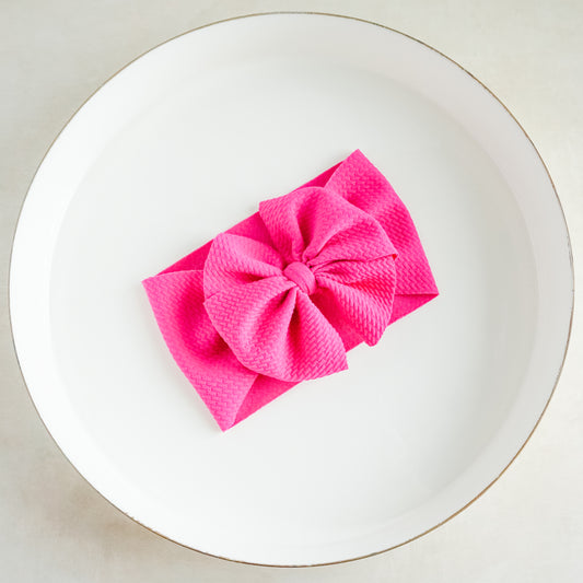 Messy Headwrap - Raspberry