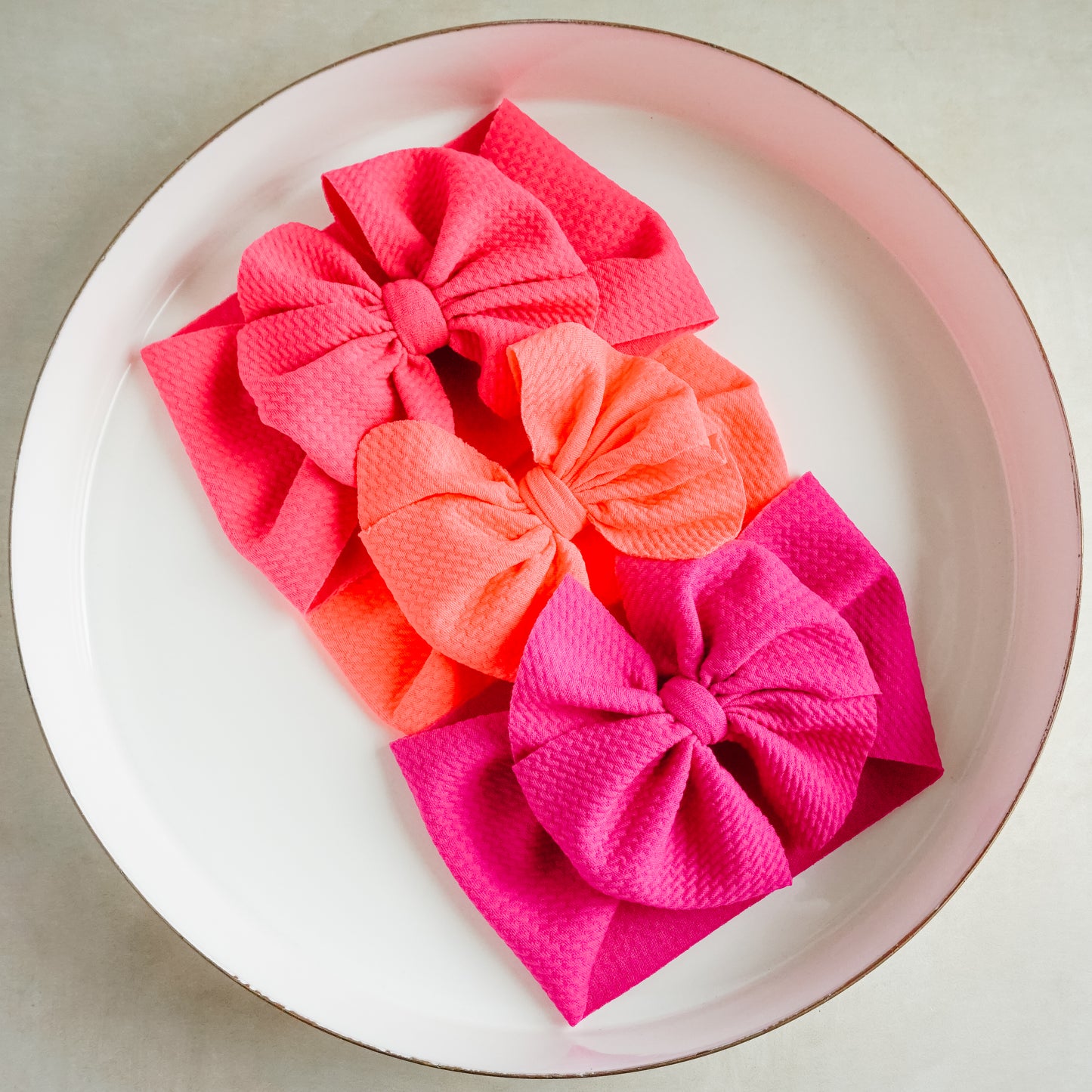 Messy Headwrap - Neon Coral