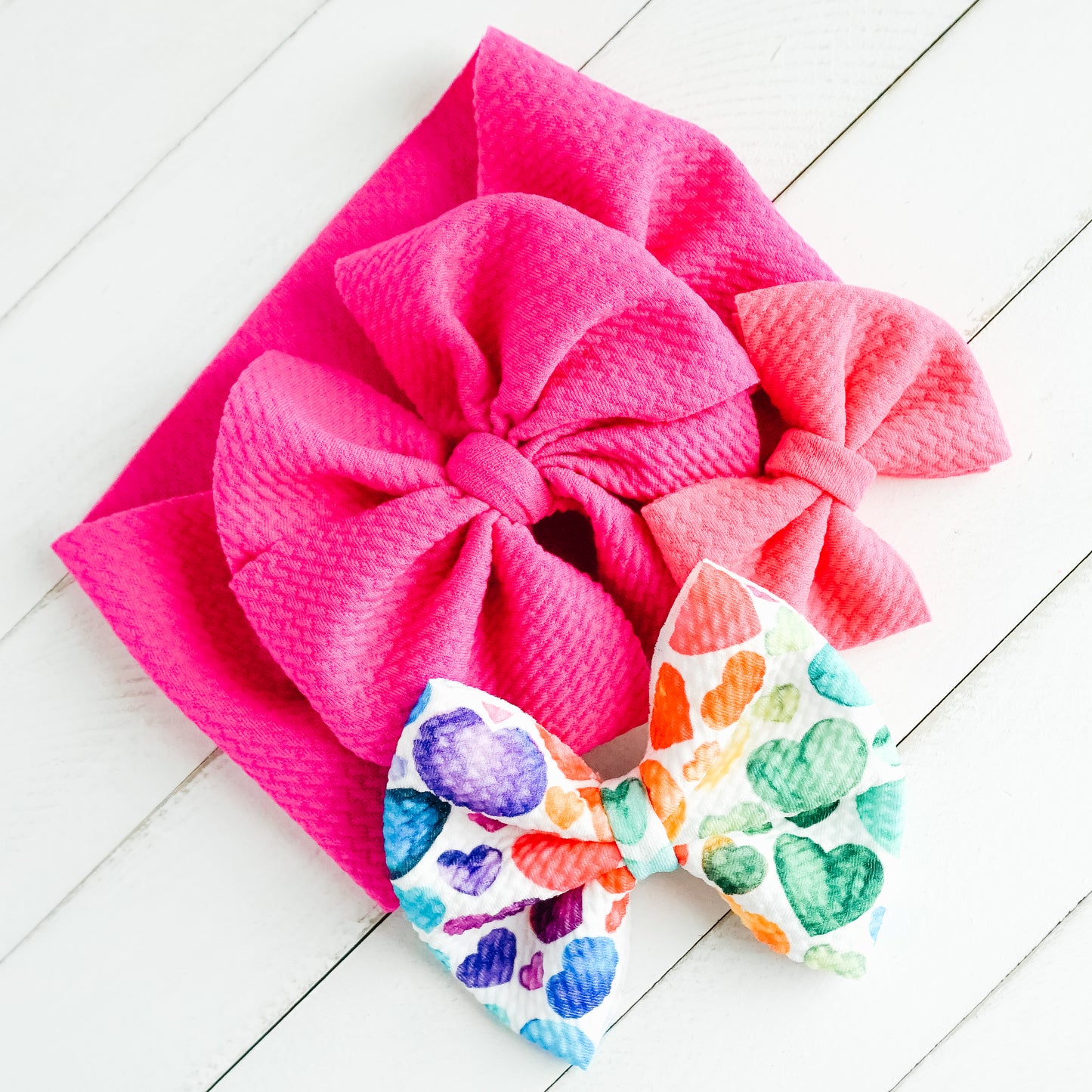 Messy Headwrap - Raspberry