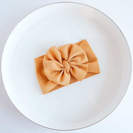 Messy Headwrap - Soft Mustard Yellow