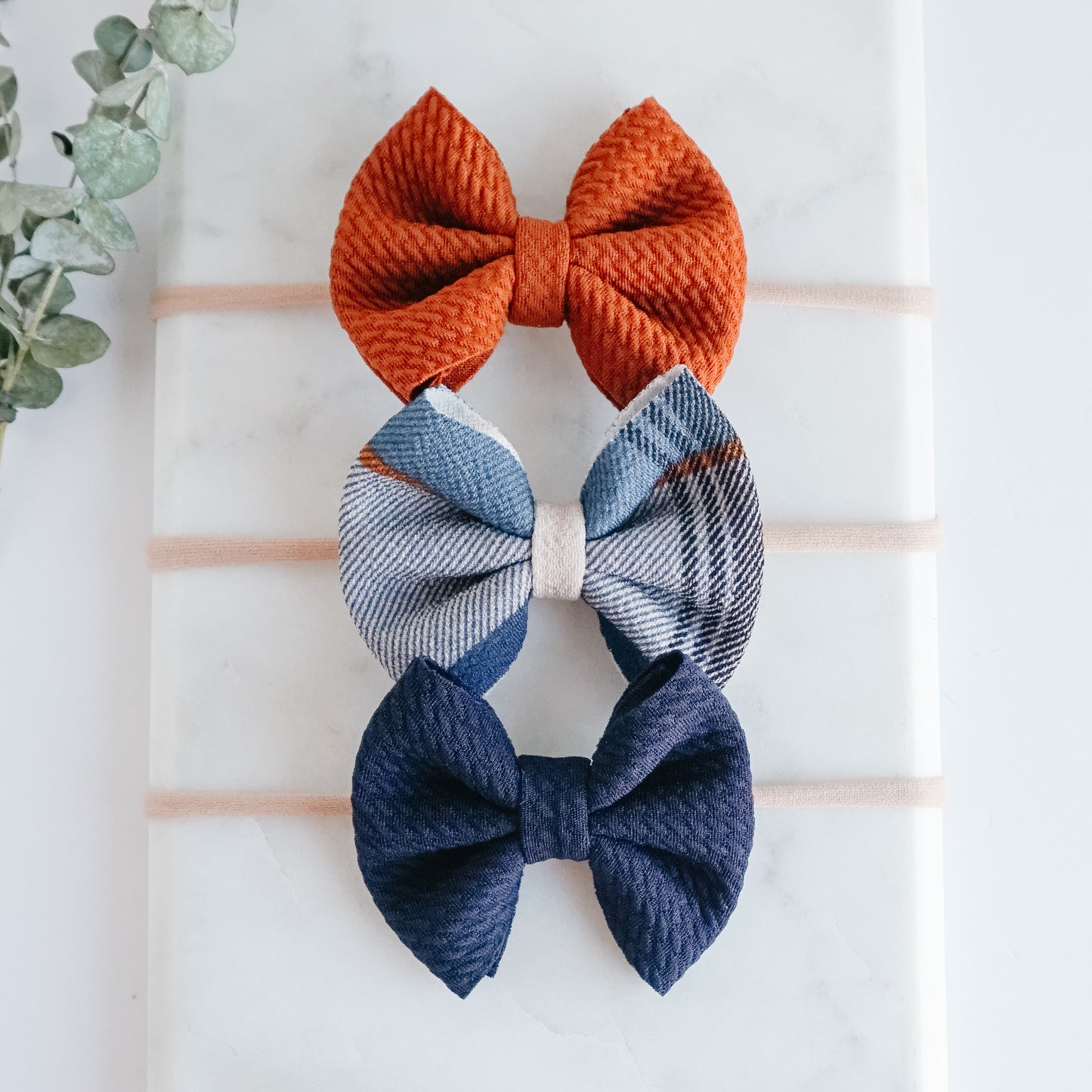 Liverpool Bow - Navy Tartan
