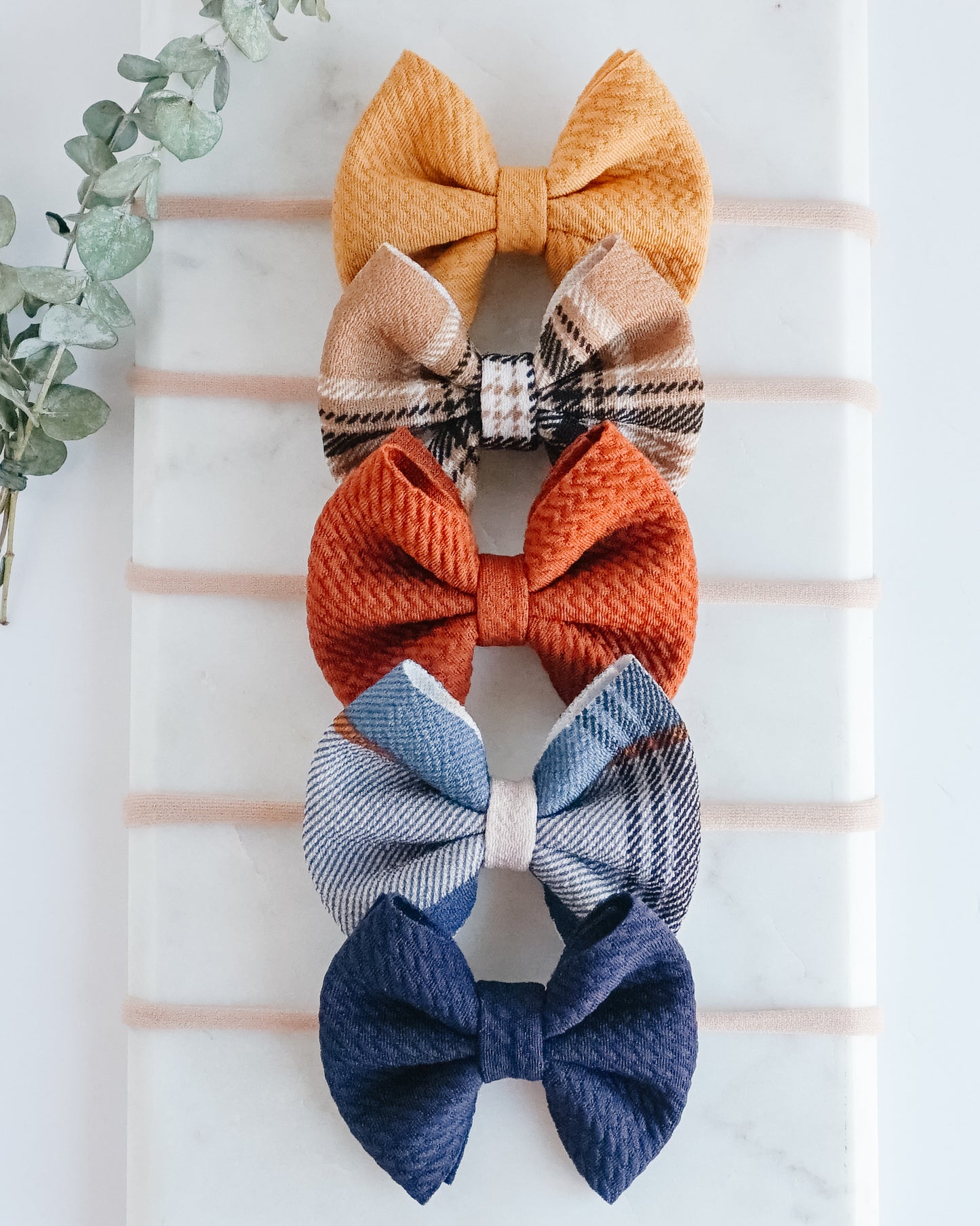Liverpool Bow - Taupe Tartan