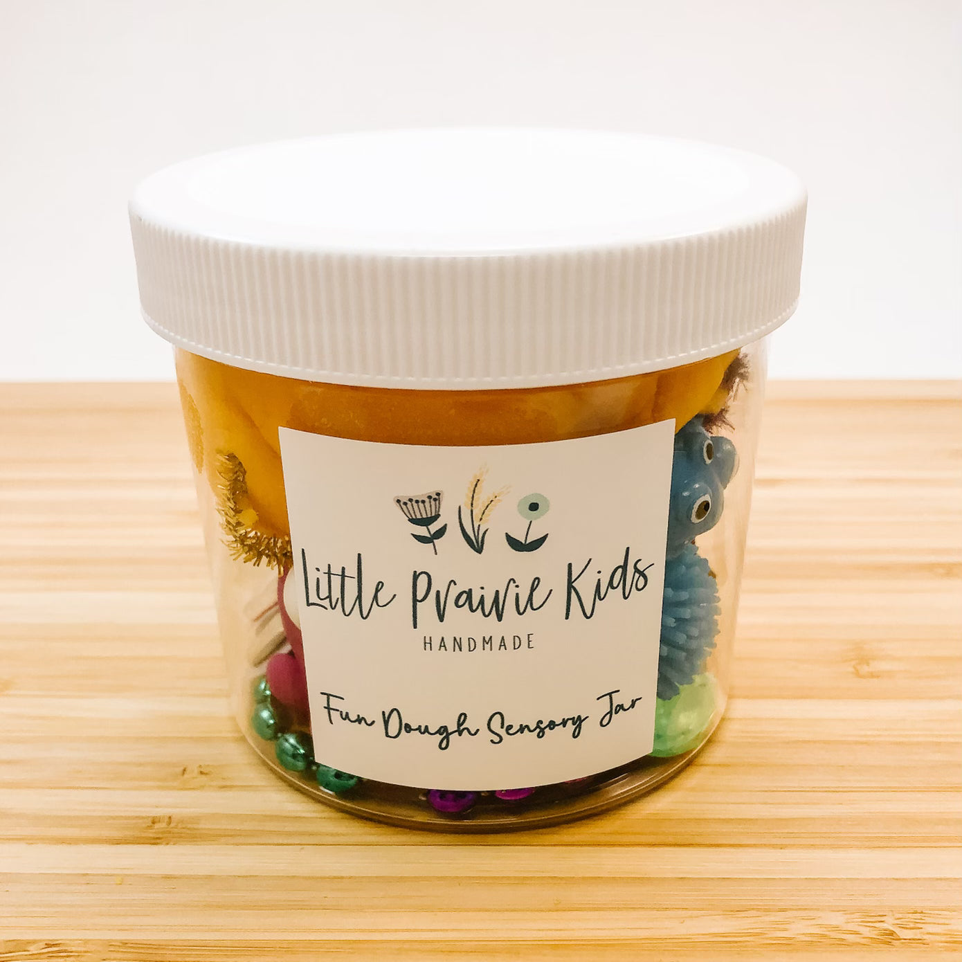 Fun Dough Sensory Jar - Build-a-Monster Theme