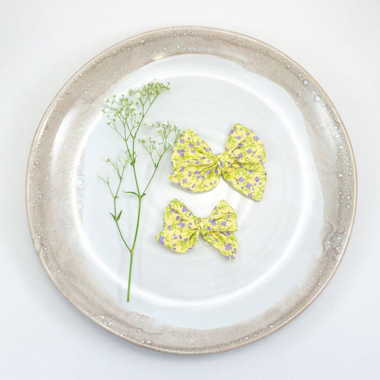 Handtied Fabric Bow - Emma’s Garden