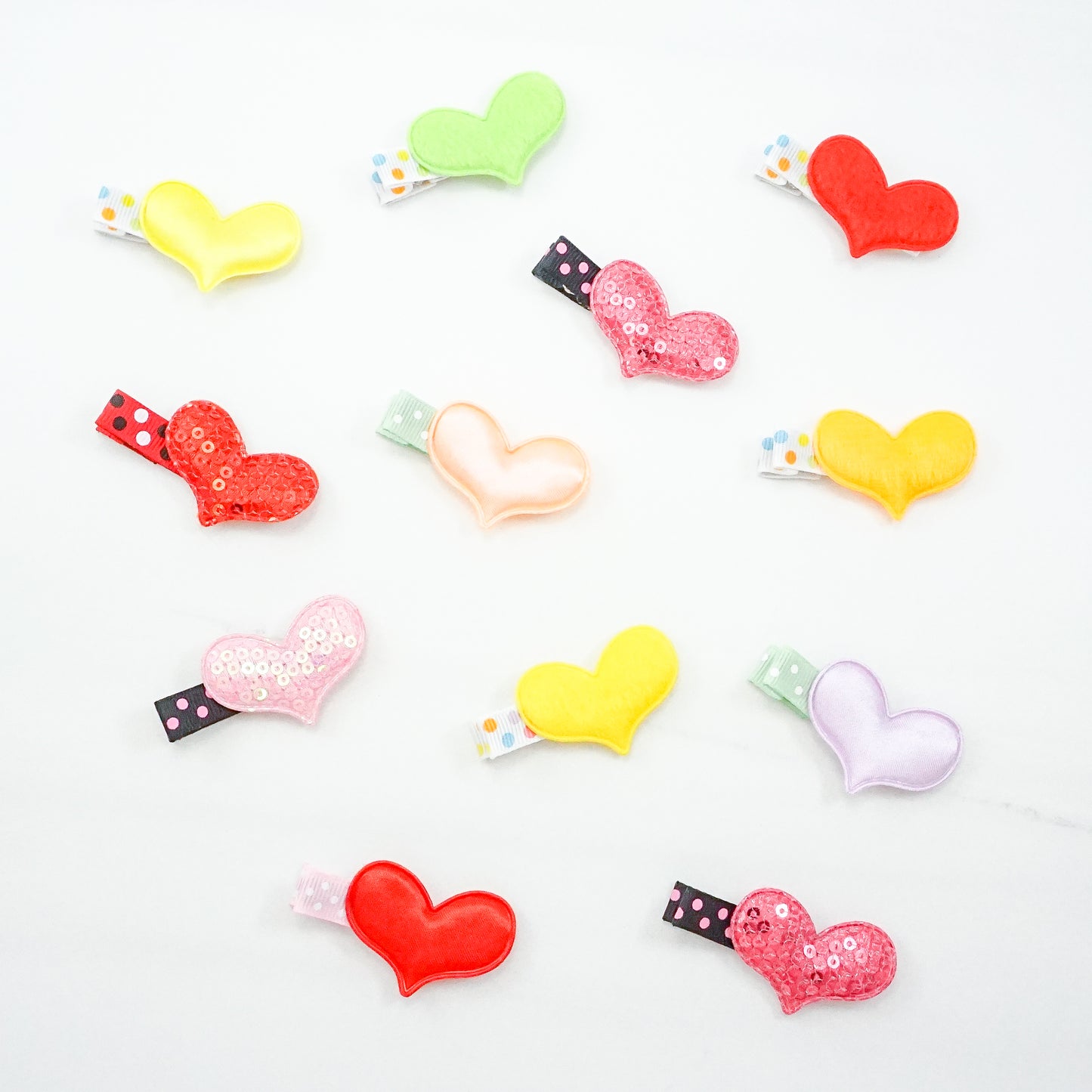 Heart Alligator Clips - Pack of 4, picked at random