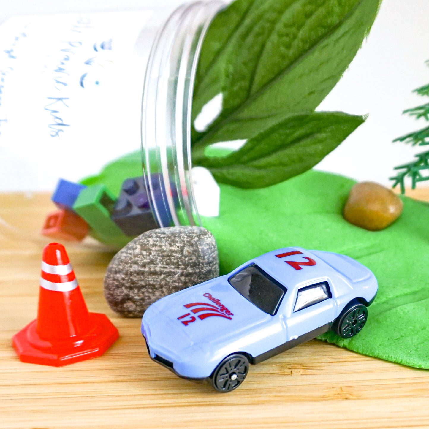 Fun Dough Sensory Jar - Car Theme