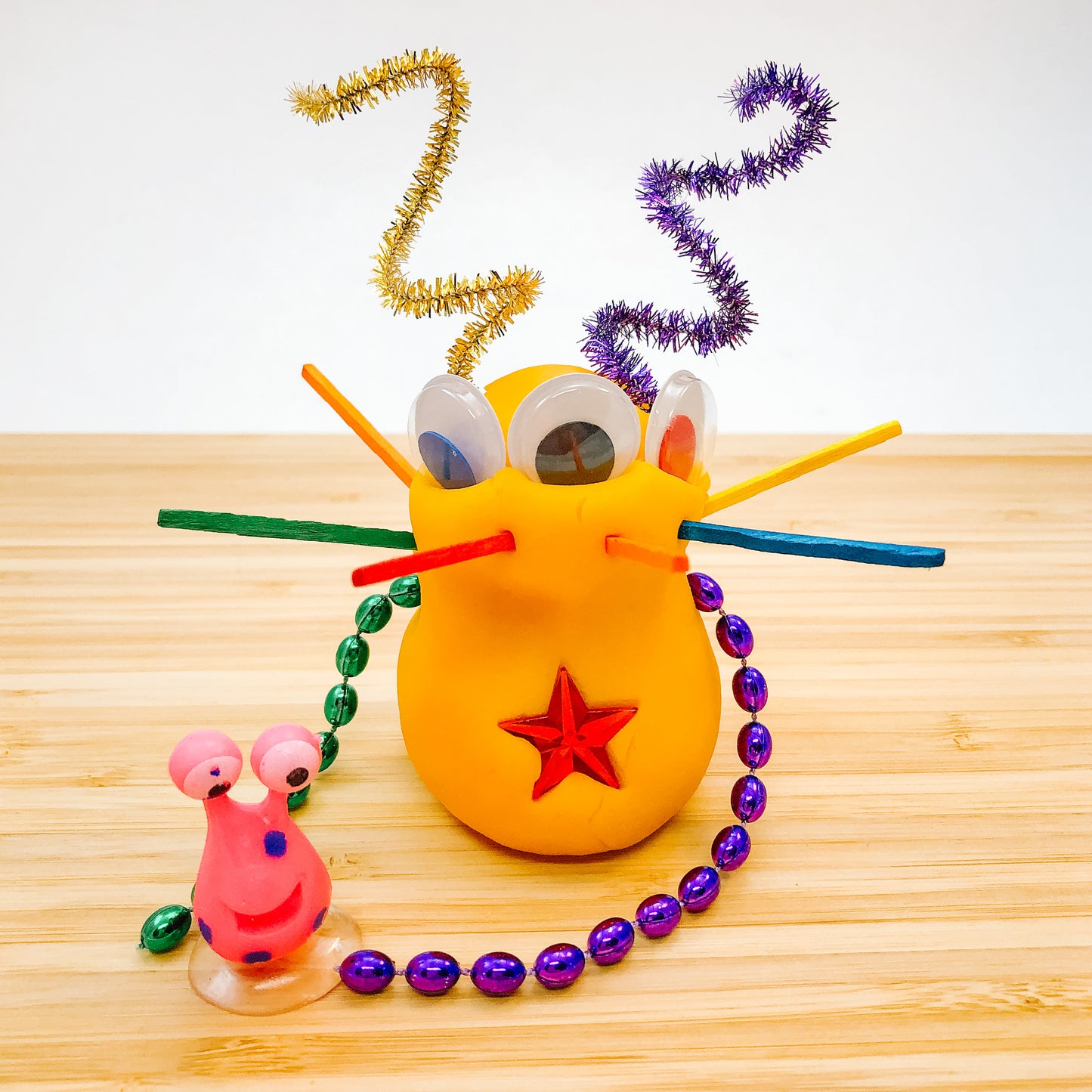 Fun Dough Sensory Jar - Build-a-Monster Theme