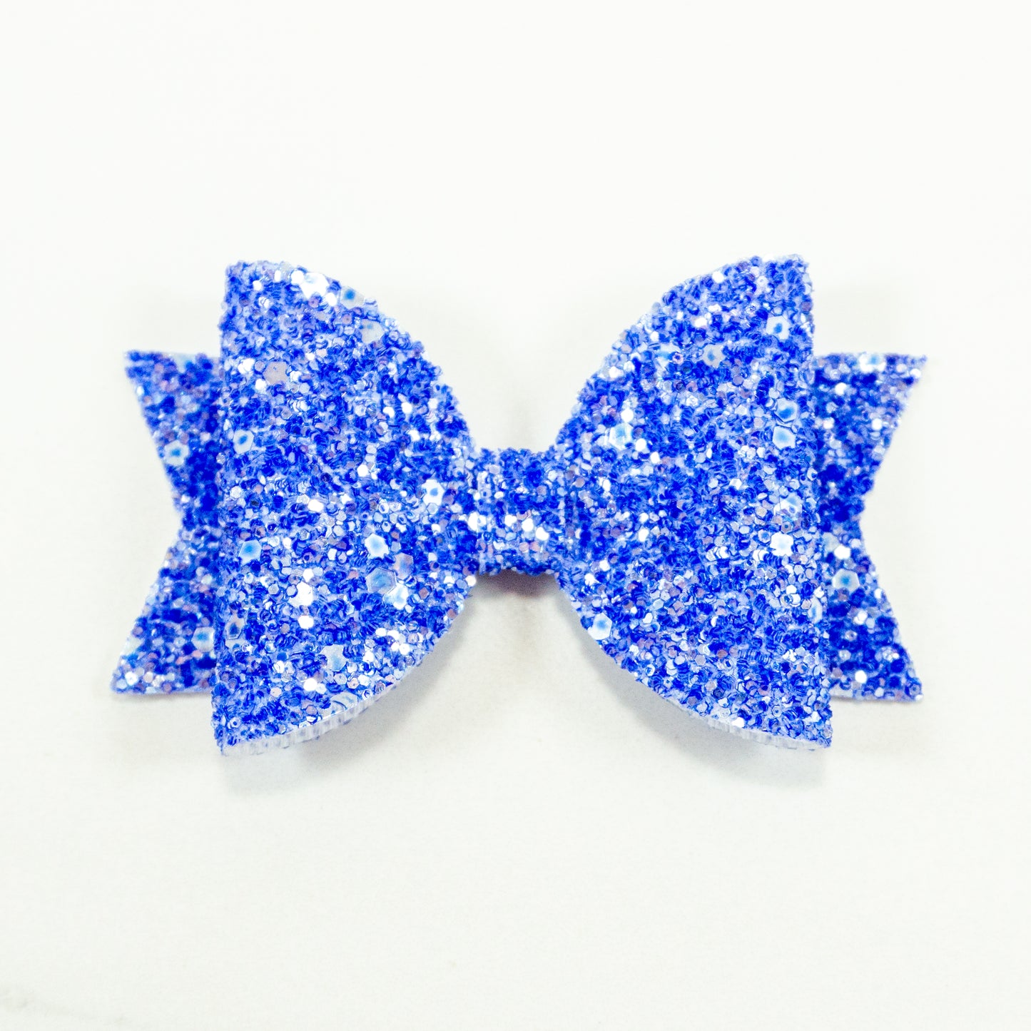 Belle Glitter Bow - Cobalt Blue Sherbet