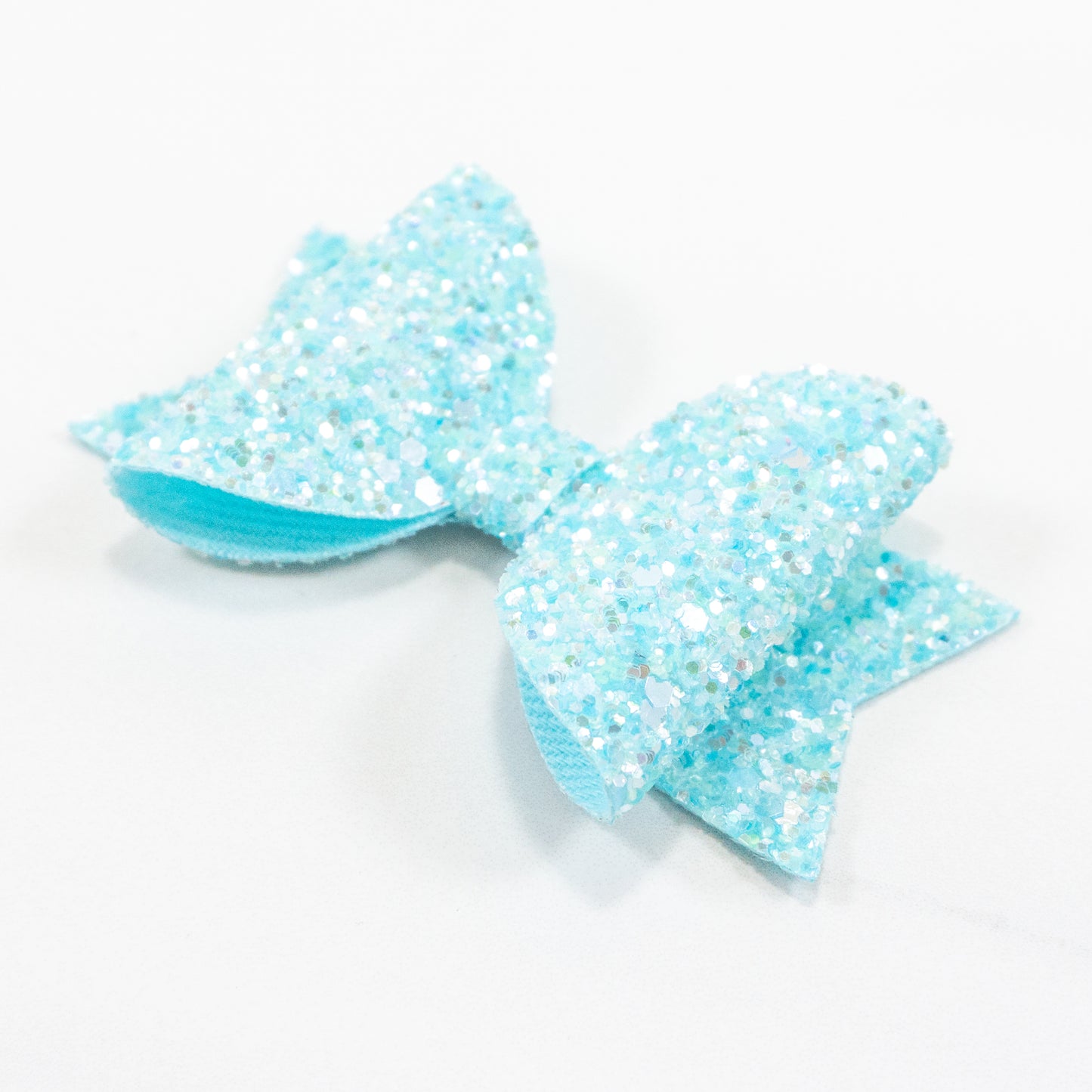Belle Glitter Bow - Baby Blue Sherbet