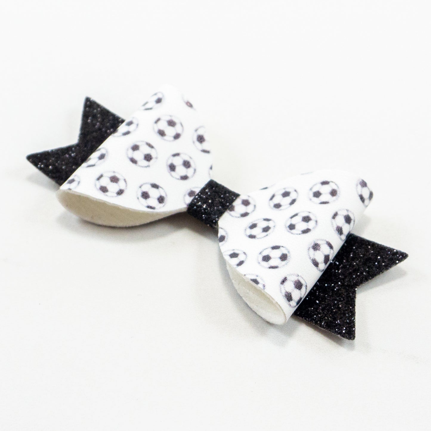 Lavish Faux Leather Bow - Goal!