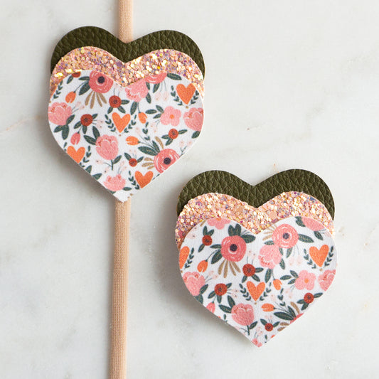 Valentine's Floral Hearts