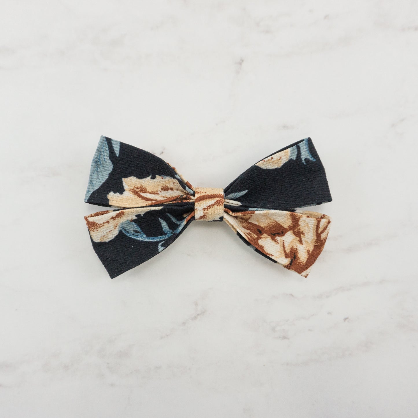 Daisy Bow - Navy Floral, Mustard Floral, Ivory Floral, Peach Floral